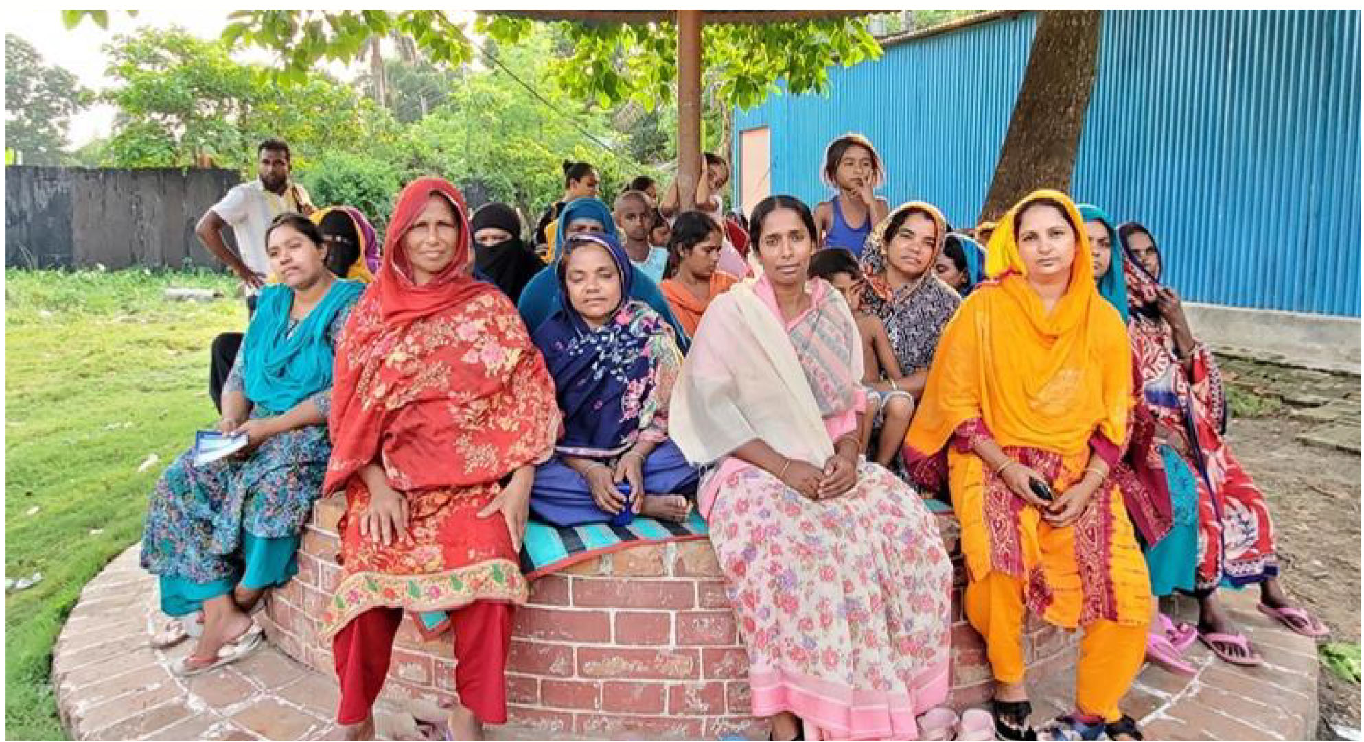 A disciplined group of Nasima after their weekly meeting